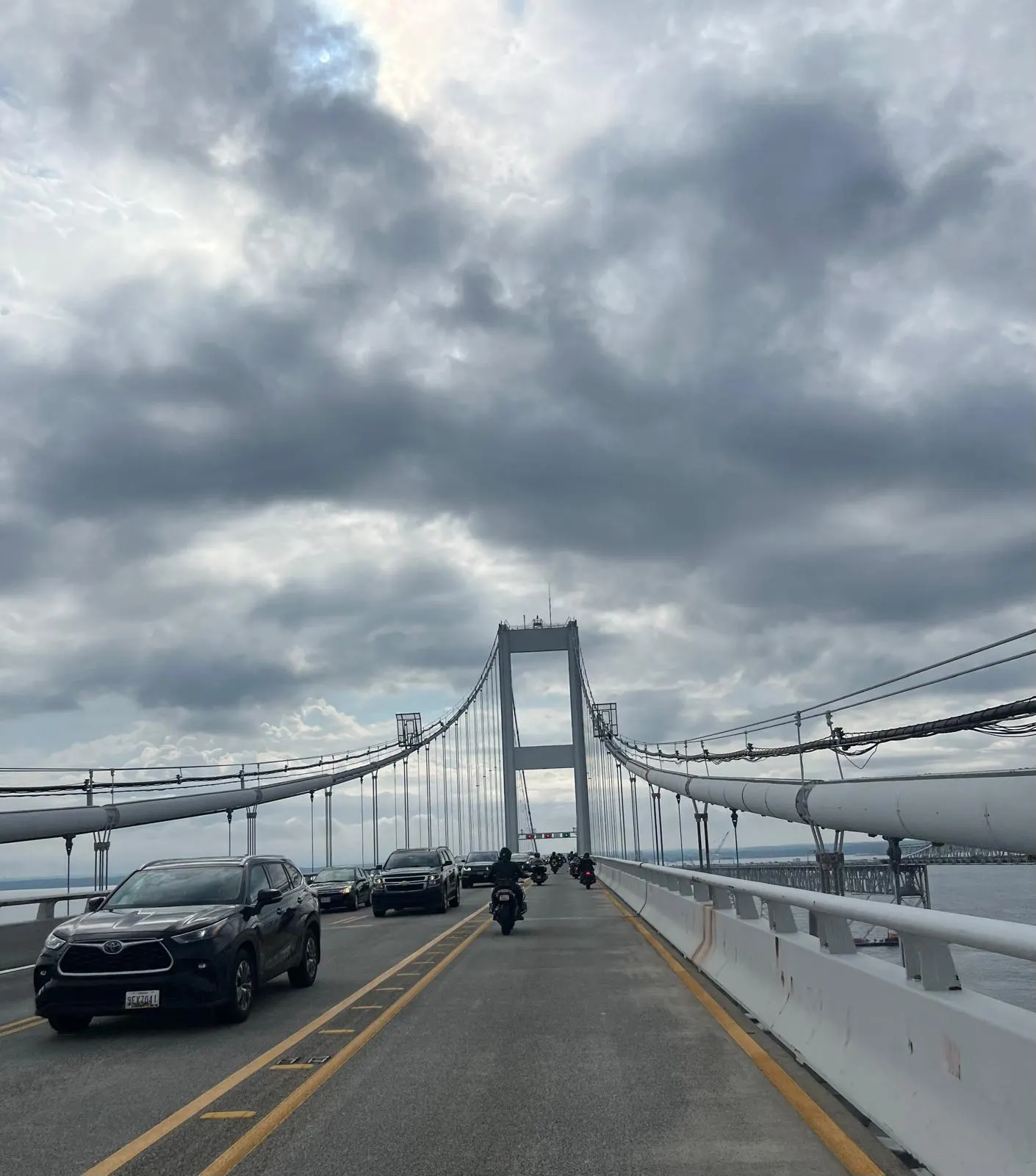 Iron Vanguard riders crossing the Chesapeake Bay Bridge